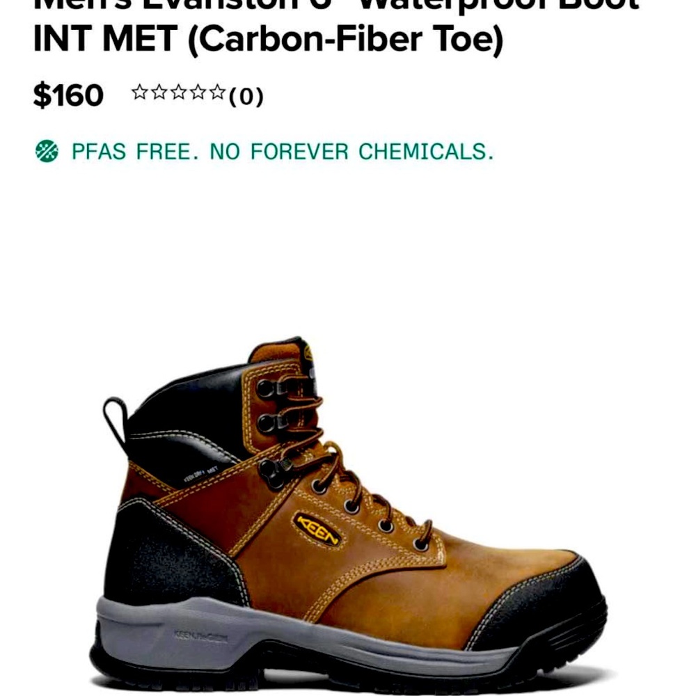 New still in box bought them but don’t need them steel toe boots